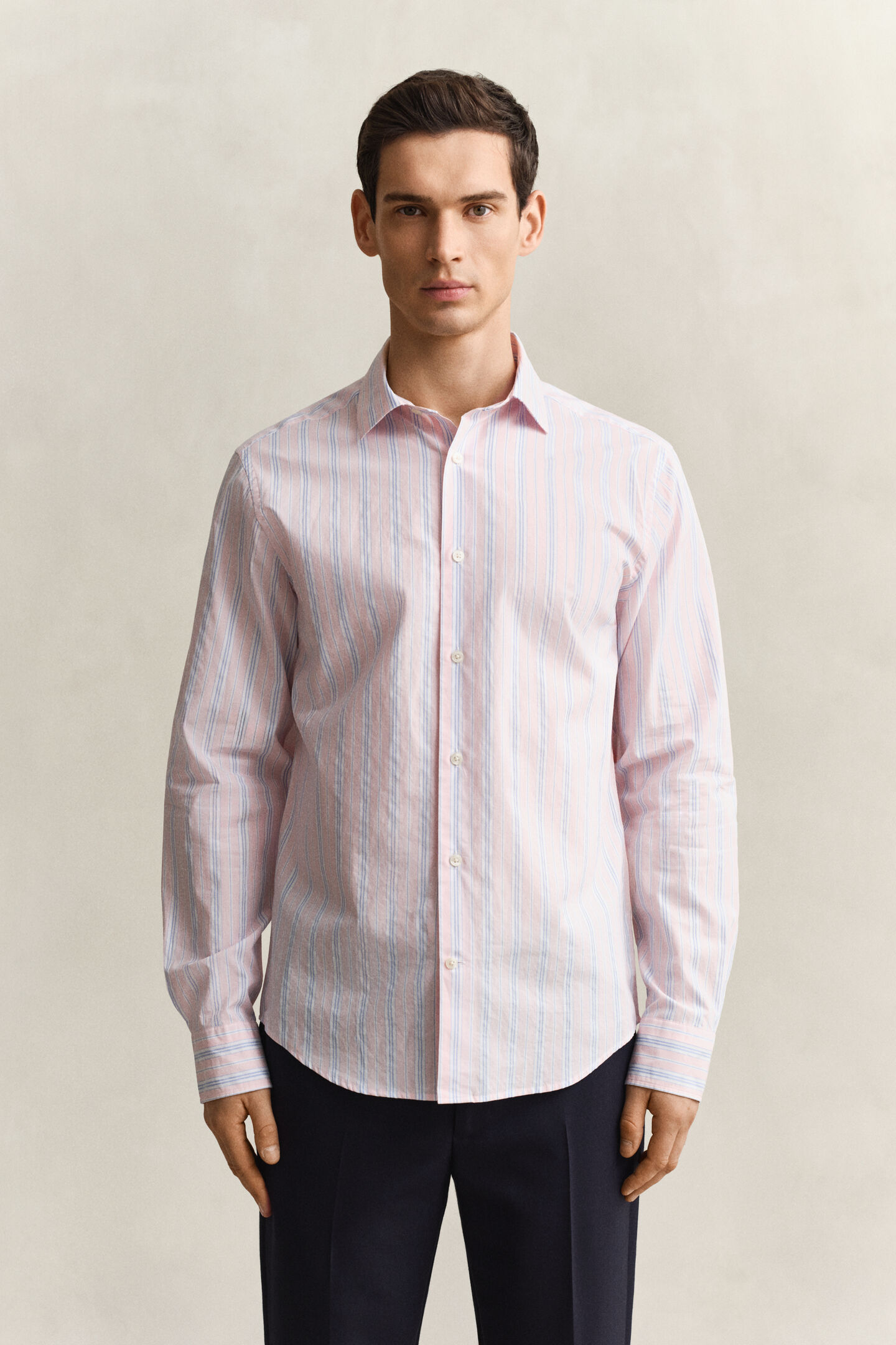 Regular Fit Dobby Striped Shirt