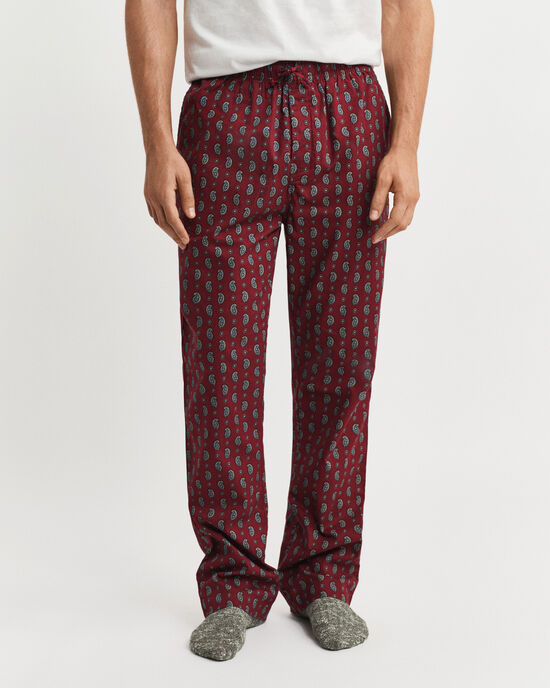 Paisley Print Flannel Pajama Pants