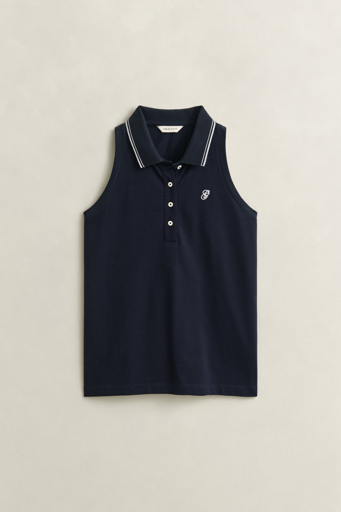 Sleeveless Piqu&eacute; Polo Shirt