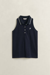Sleeveless Piqu&eacute; Polo Shirt