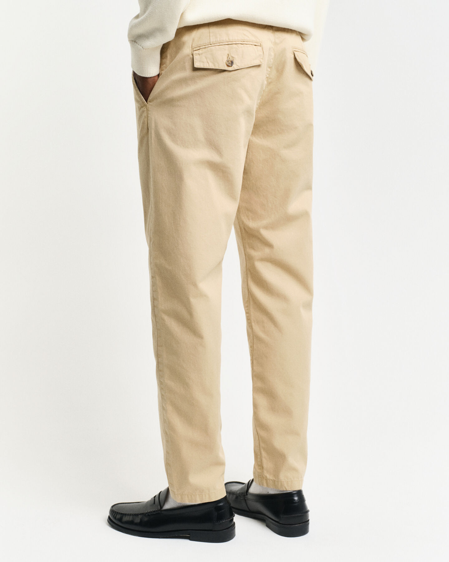 Regular Fit Tapered Canvas Chinos