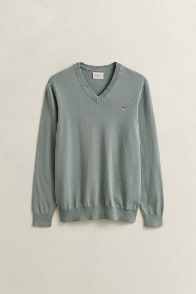 Classic Cotton V-Neck Sweater