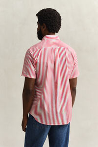 Striped Classic Poplin Short Sleeve Shirt