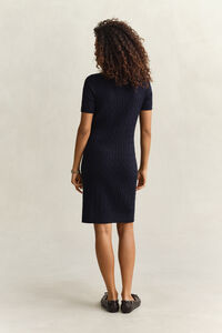 Cotton Cable Knit Dress