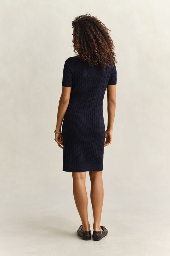 Cotton Cable Knit Dress