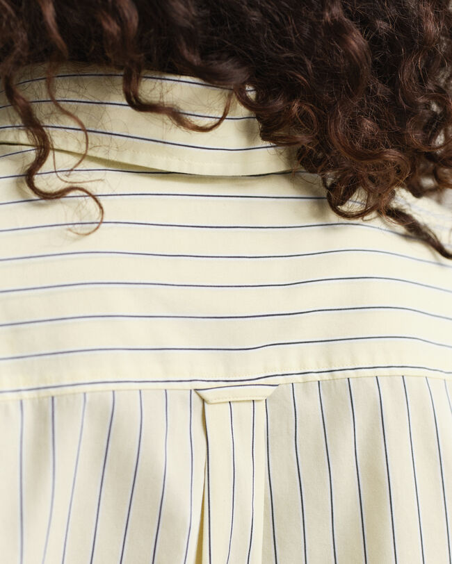 Relaxed Fit Striped Poplin Shirt