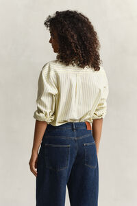 Relaxed Fit Striped Poplin Shirt