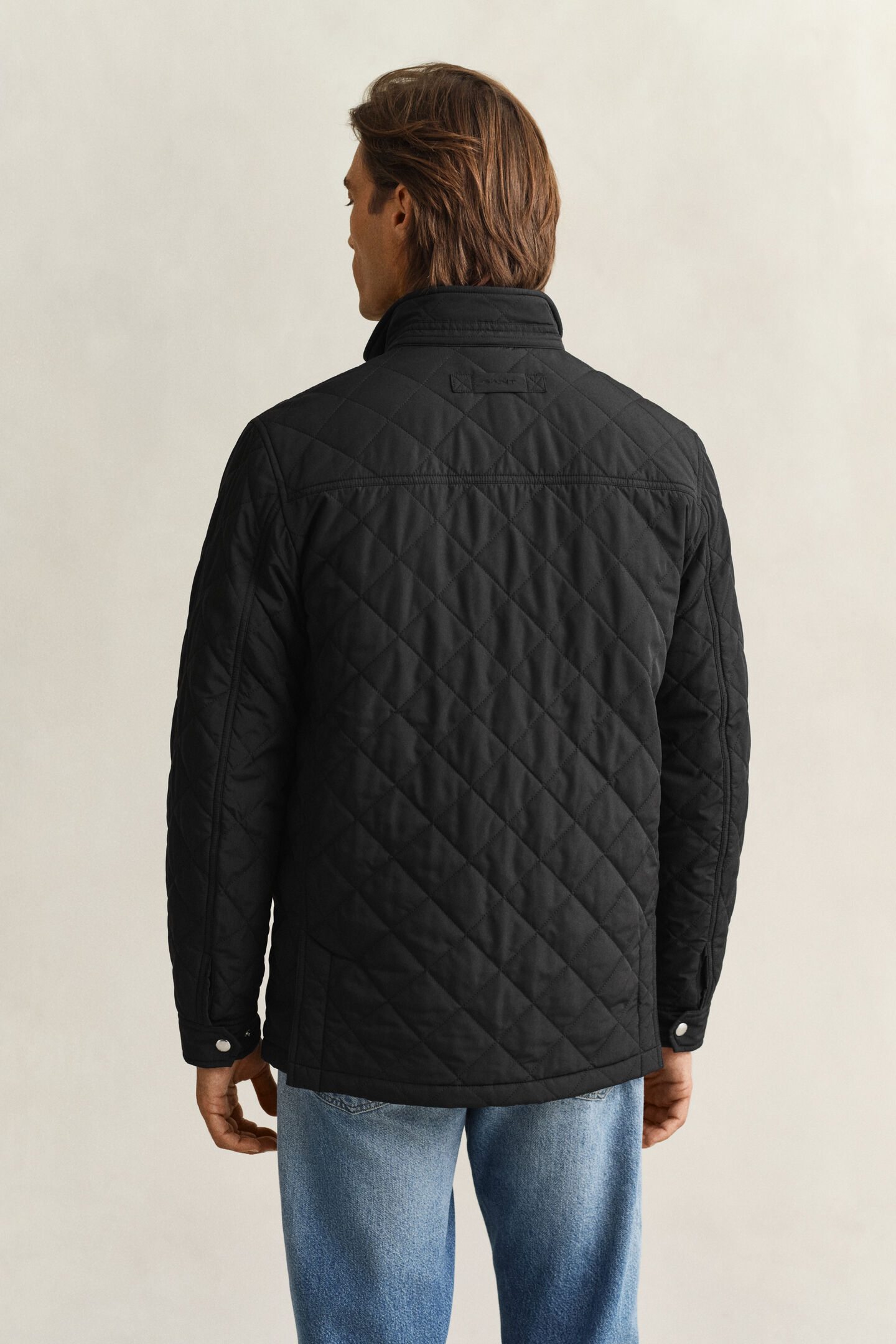 Quilted Windcheater Mid-Length Jacket