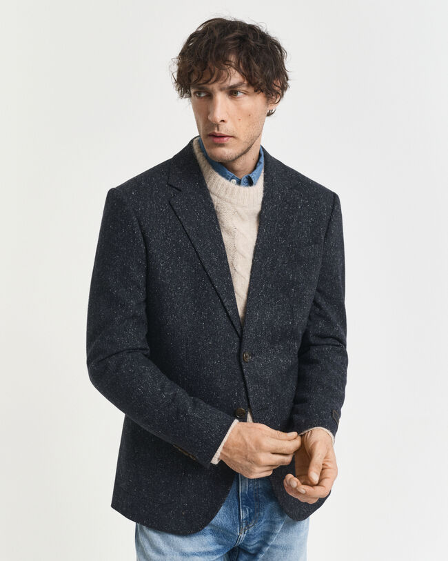Slim Fit Donegal Suit Jacket