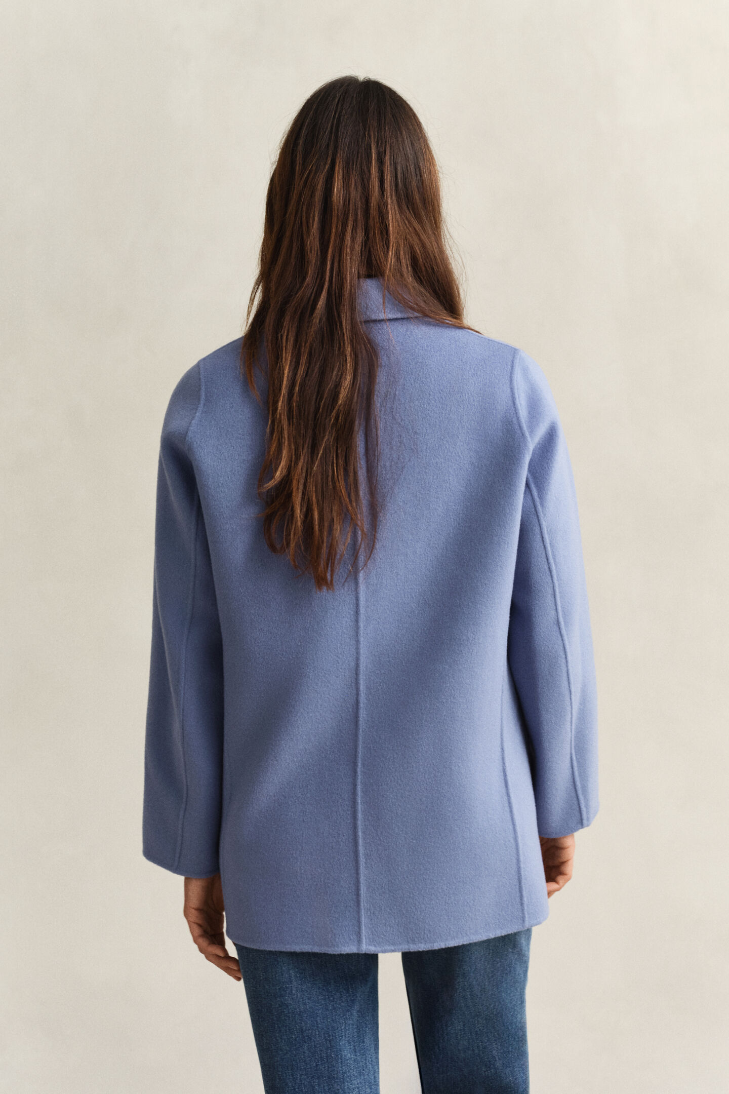 Handstitched Detail Pea Coat