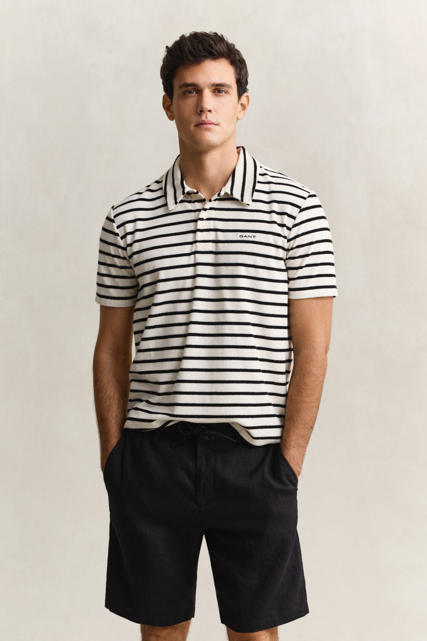 Terry Cloth Polo Shirt