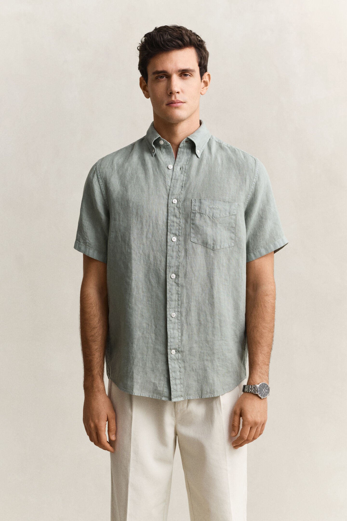 Short Sleeve Linen Shirt