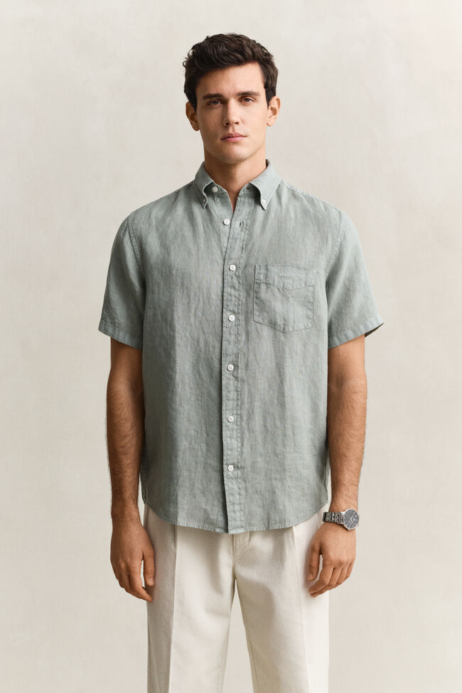Short Sleeve Linen Shirt