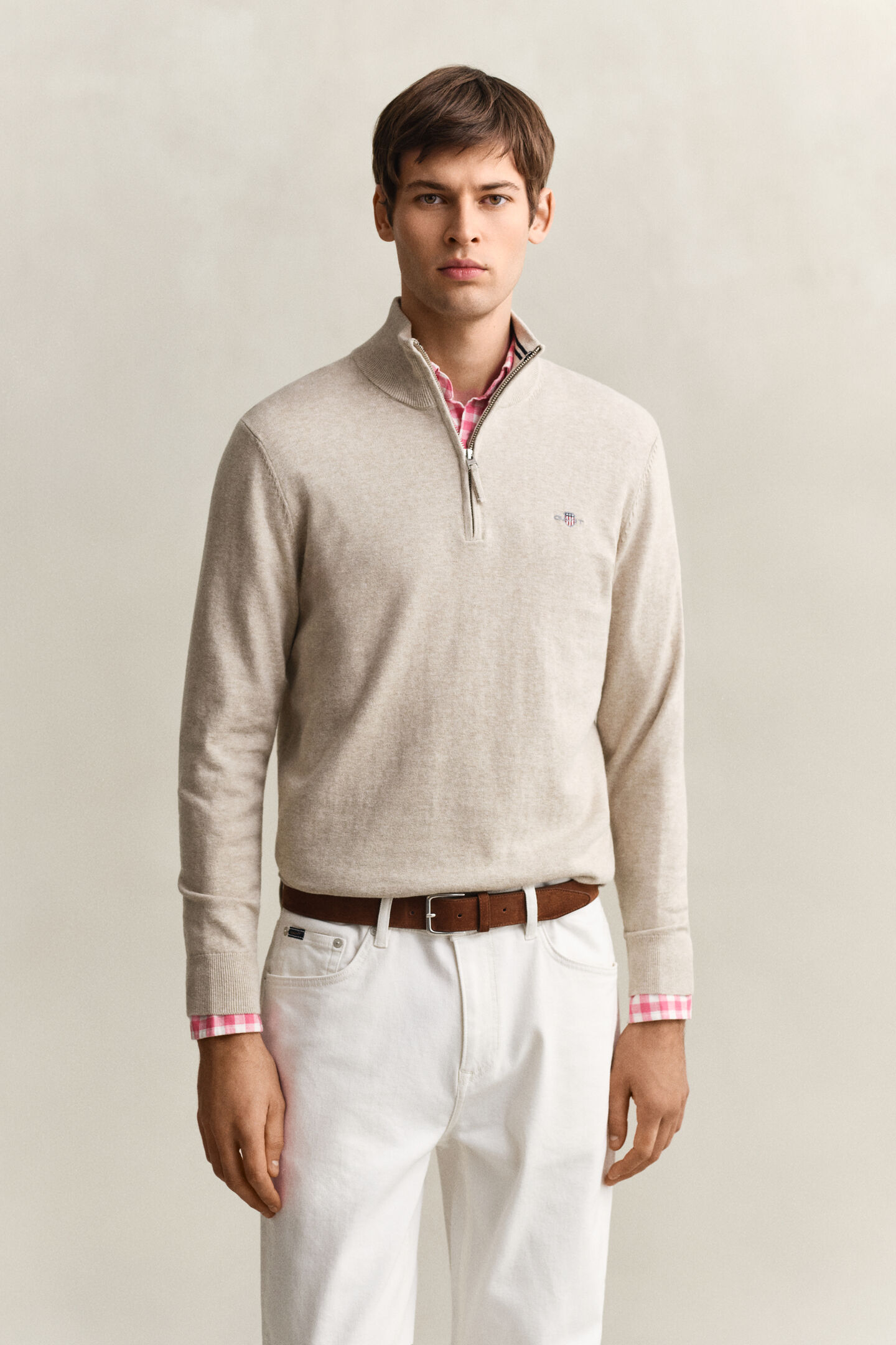 Classic Cotton Half-Zip Sweater
