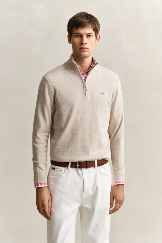 Classic Cotton Half-Zip Sweater