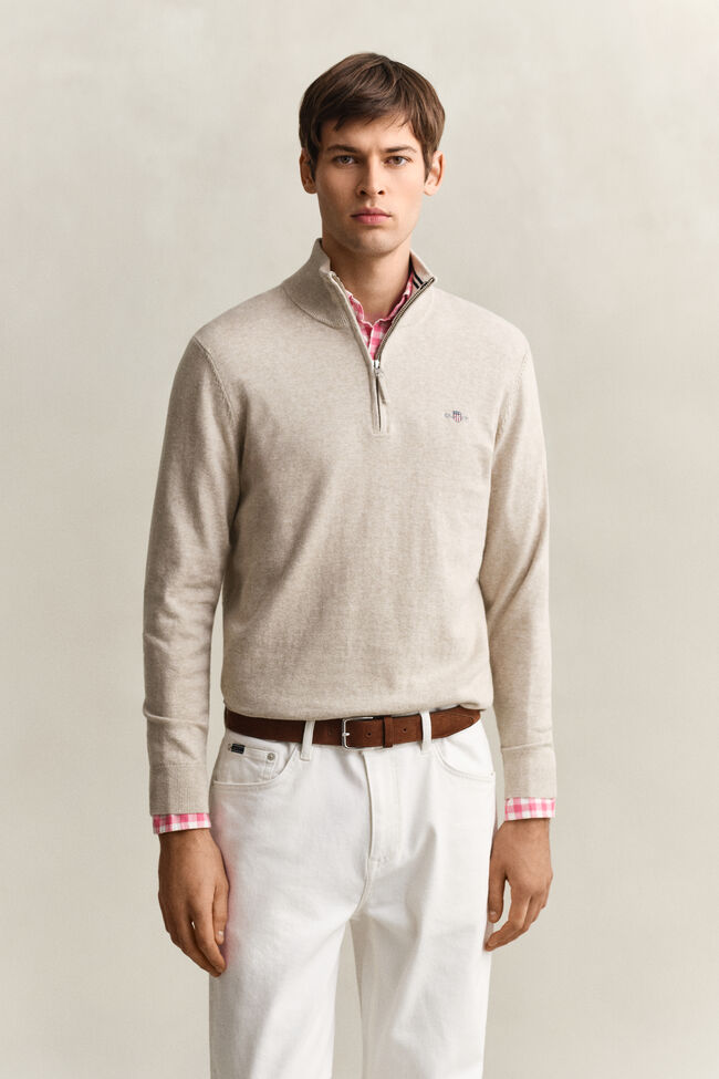 Classic Cotton Half-Zip Sweater