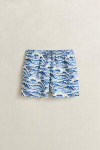 Waves Print Swim Shorts