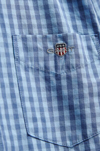 Teen Boys Gingham Poplin Shirt