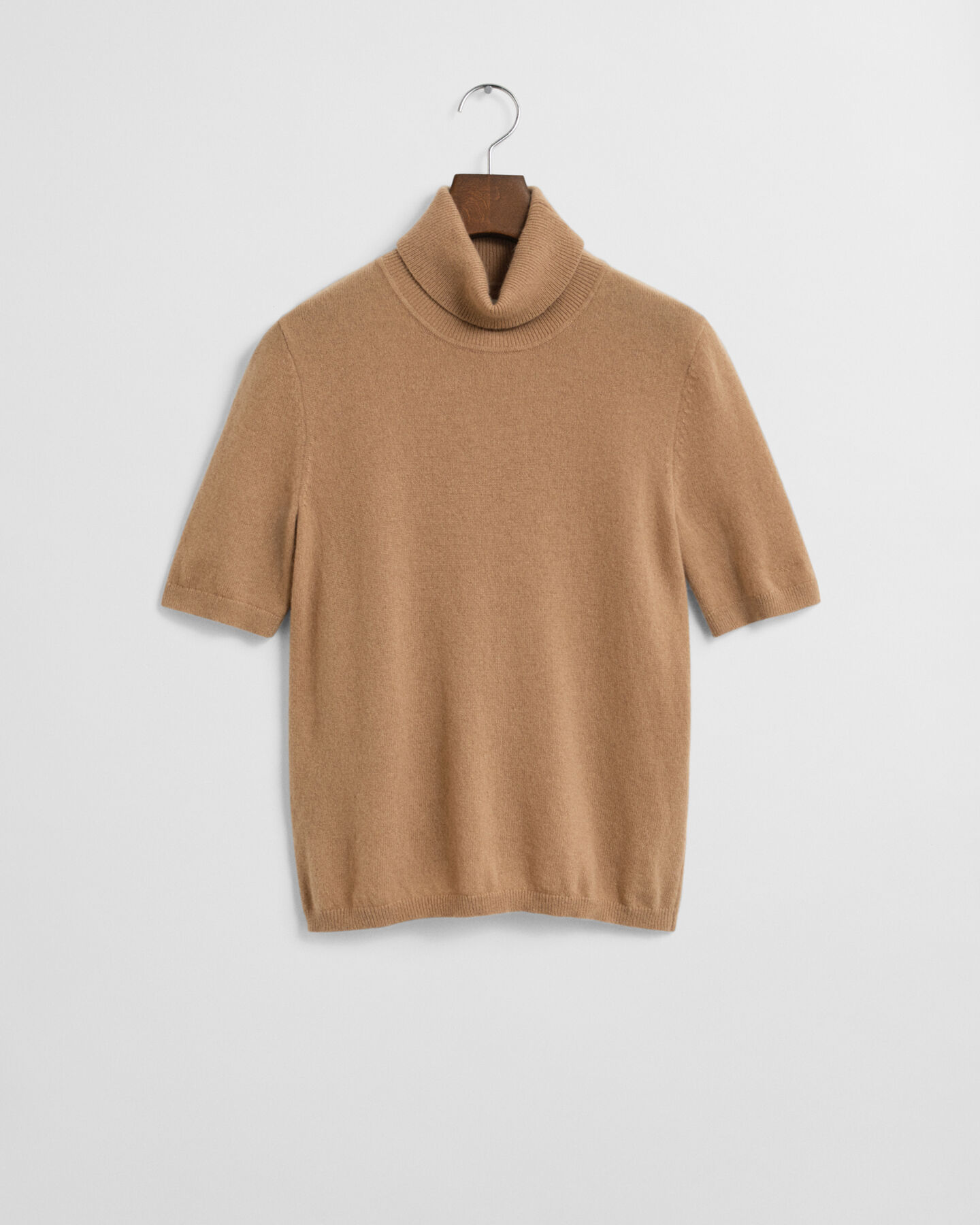 Short Sleeved Cashmere Turtleneck Sweater