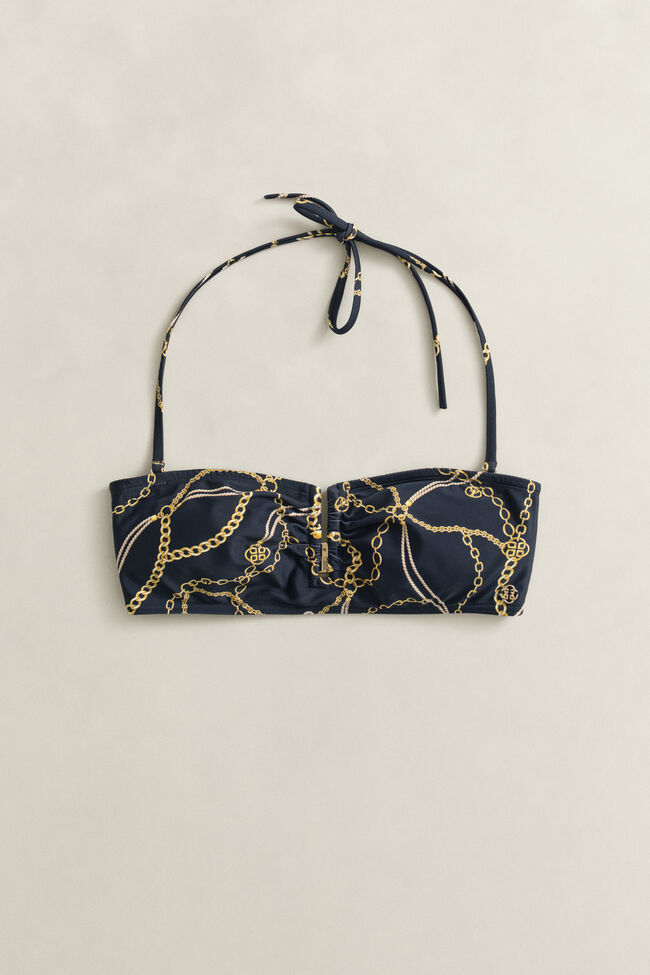 Chain Print Bikini Bandeau