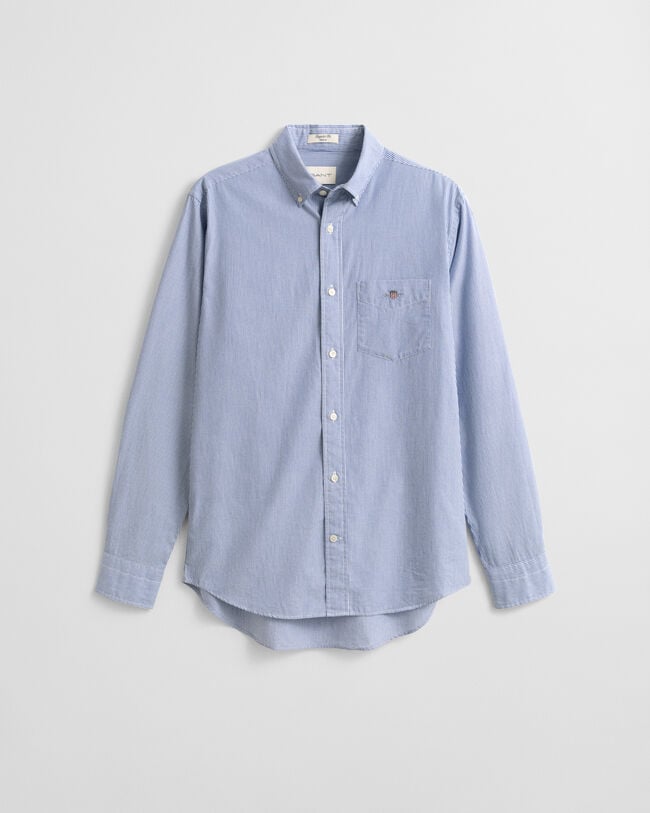 Regular Fit Classic Banker Stripe Poplin Shirt