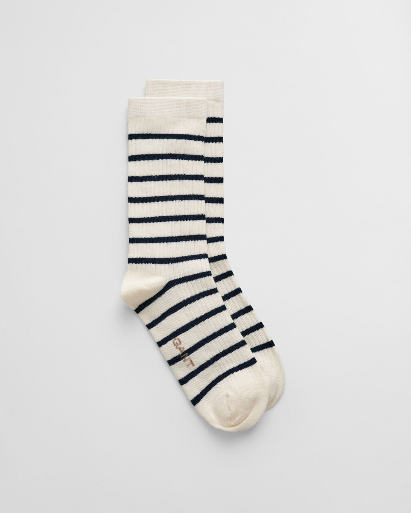 Ribbed Breton Stripe Socks