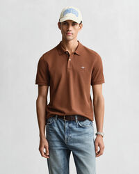 Regular Fit Shield Piqu&eacute; Polo Shirt