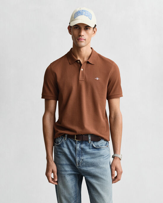 Regular Fit Shield Piqu&eacute; Polo Shirt