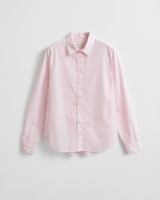 Regular Fit Classic Striped Poplin Shirt