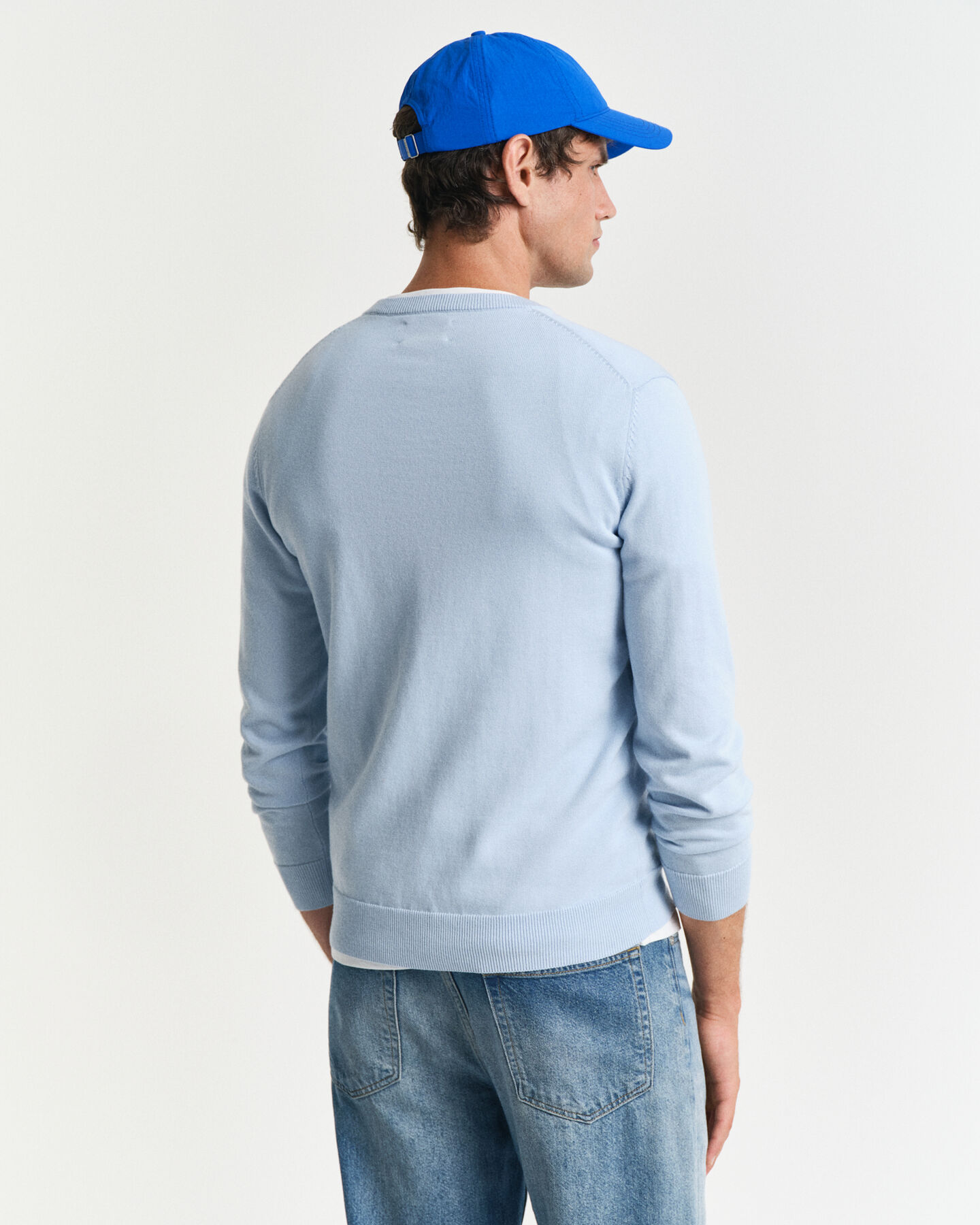 Classic Cotton V-Neck Sweater