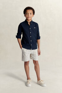 Teen Boys Linen Blend Shirt