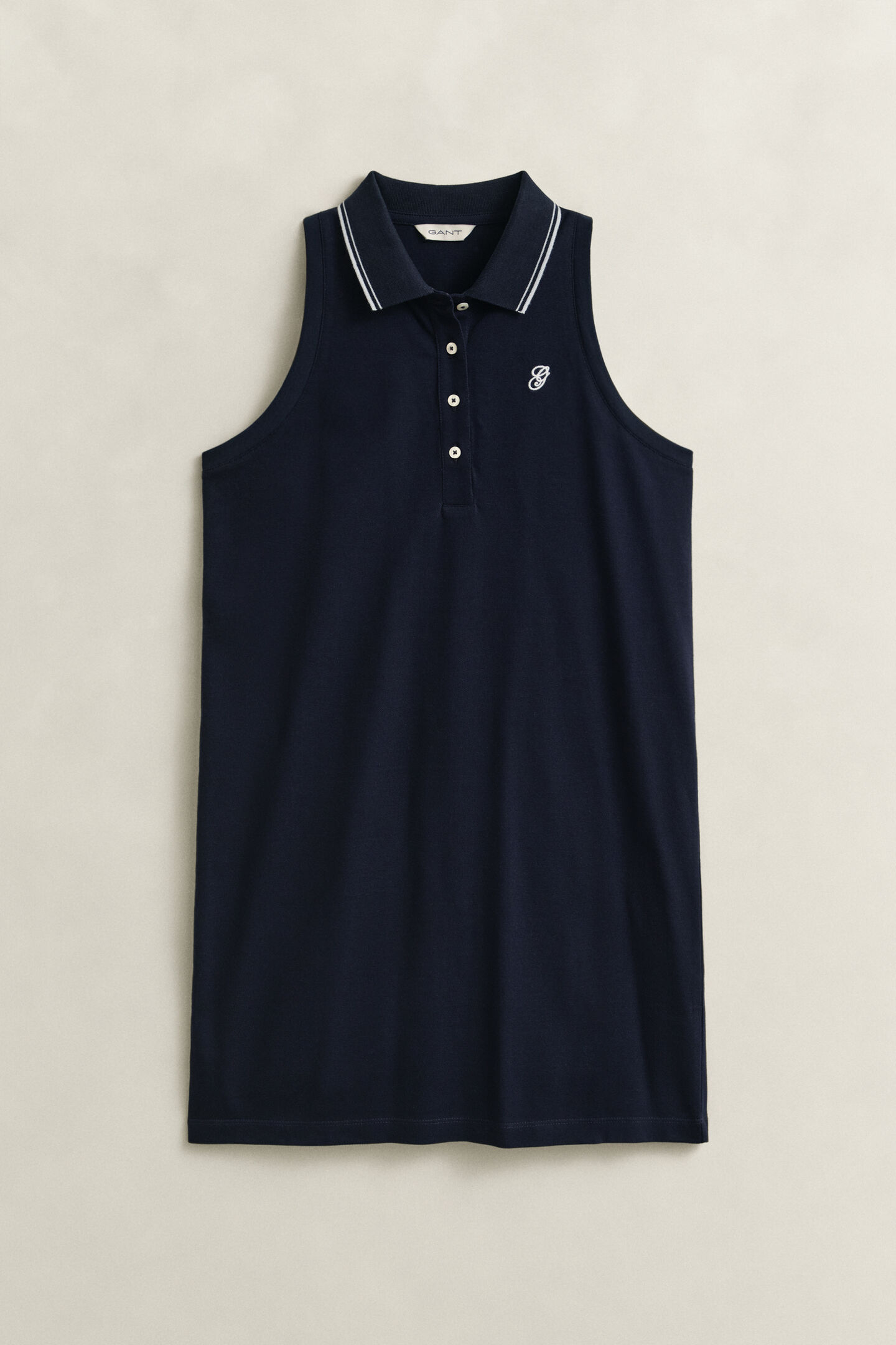 Sleeveless Piqu&eacute; Polo Dress
