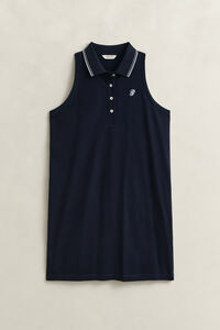 Sleeveless Piqu&eacute; Polo Dress
