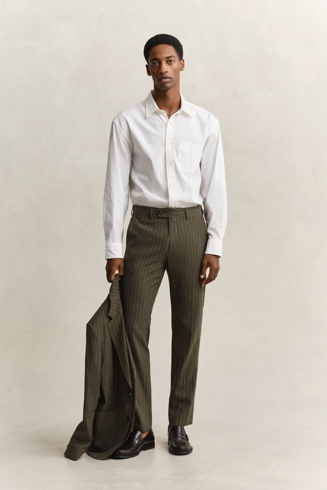 Relaxed Fit Dobby Striped Shirt