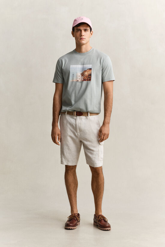 Linen Cargo Shorts