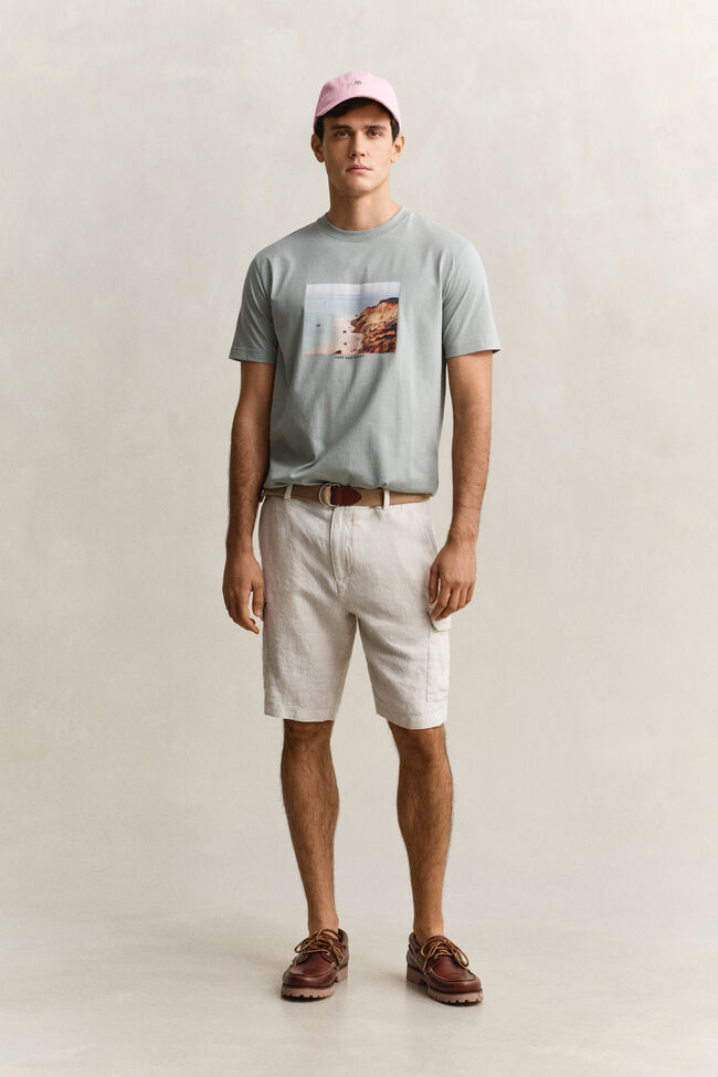 Linen Cargo Shorts