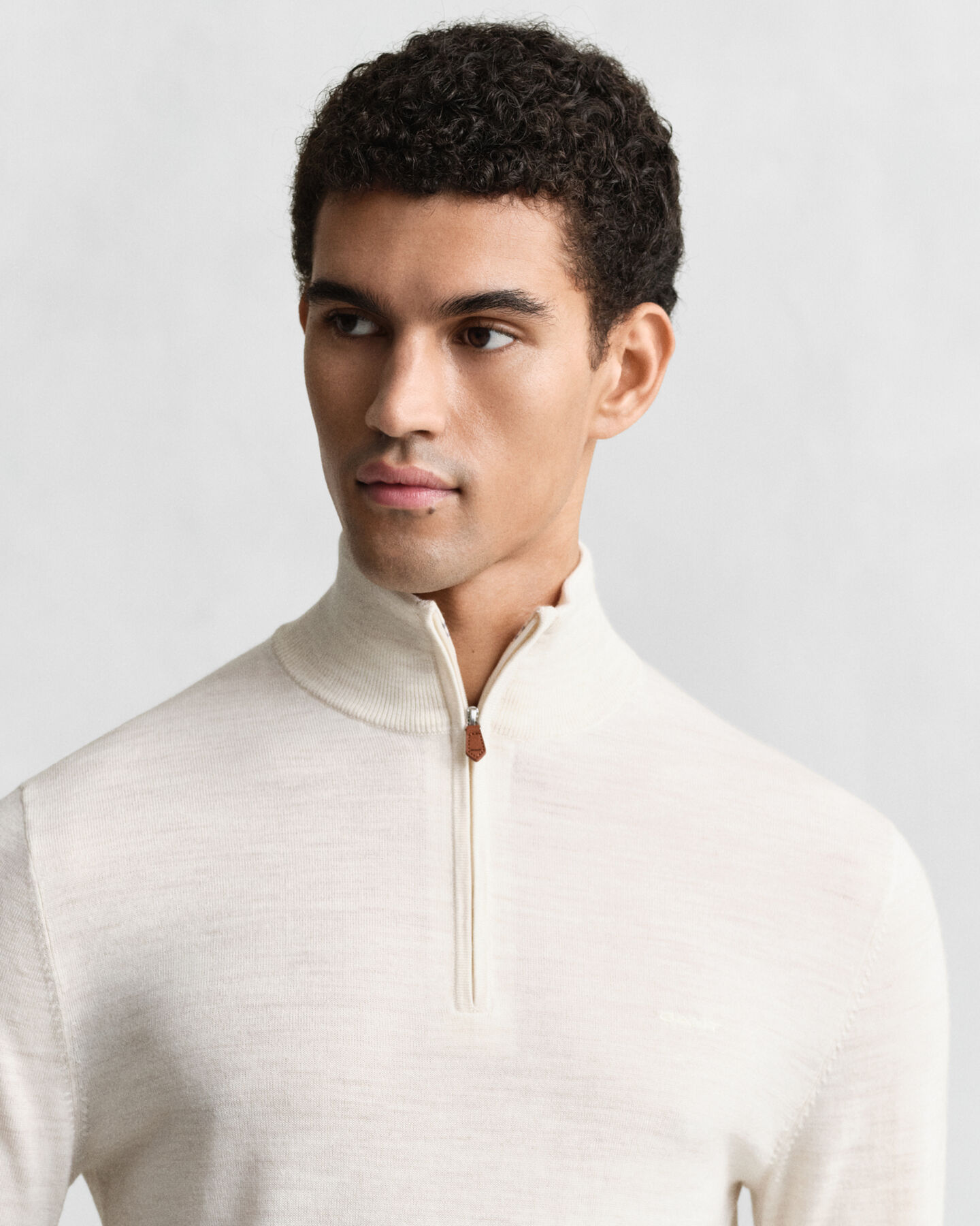 Extra Fine Merino Wool Half-Zip Sweater