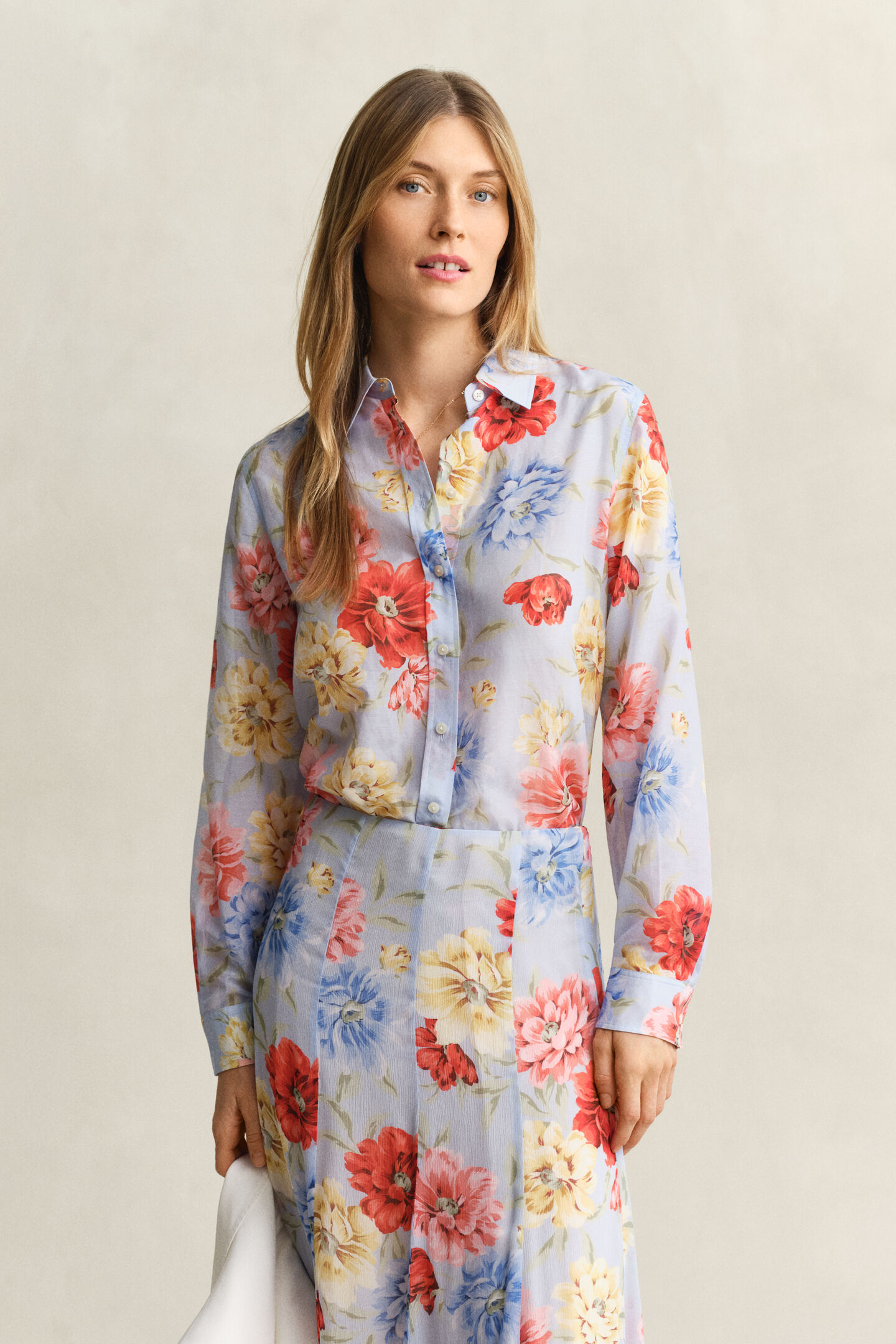 Floral Cotton Silk Shirt