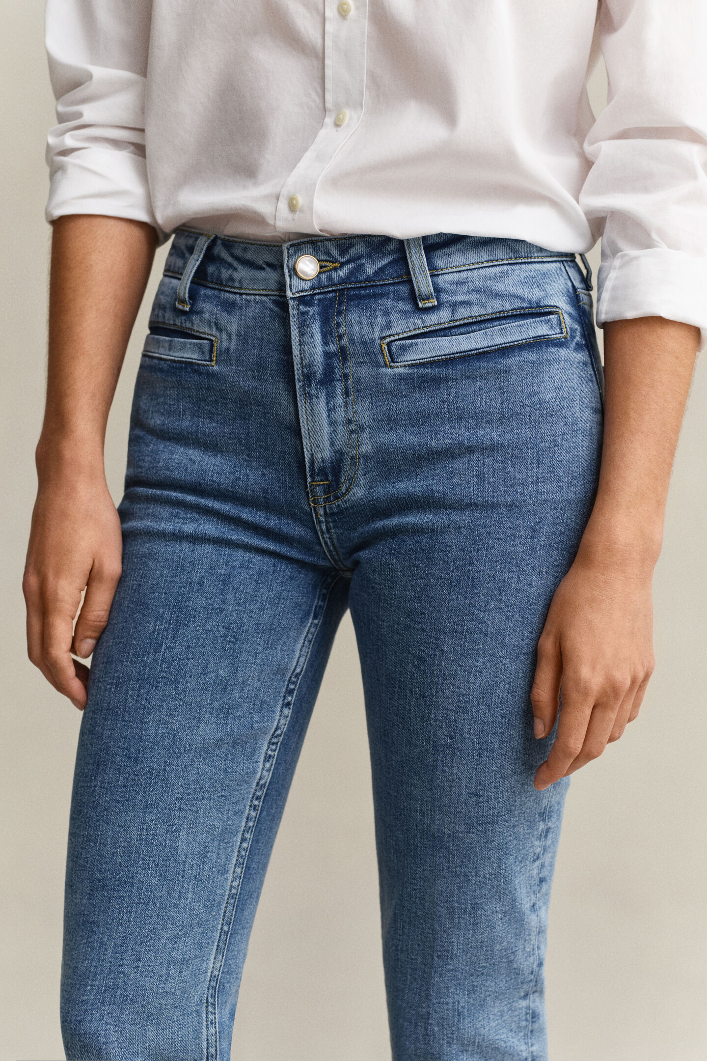 Monogram Flared Jeans