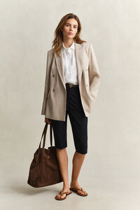 Sleeveless Linen Shirt