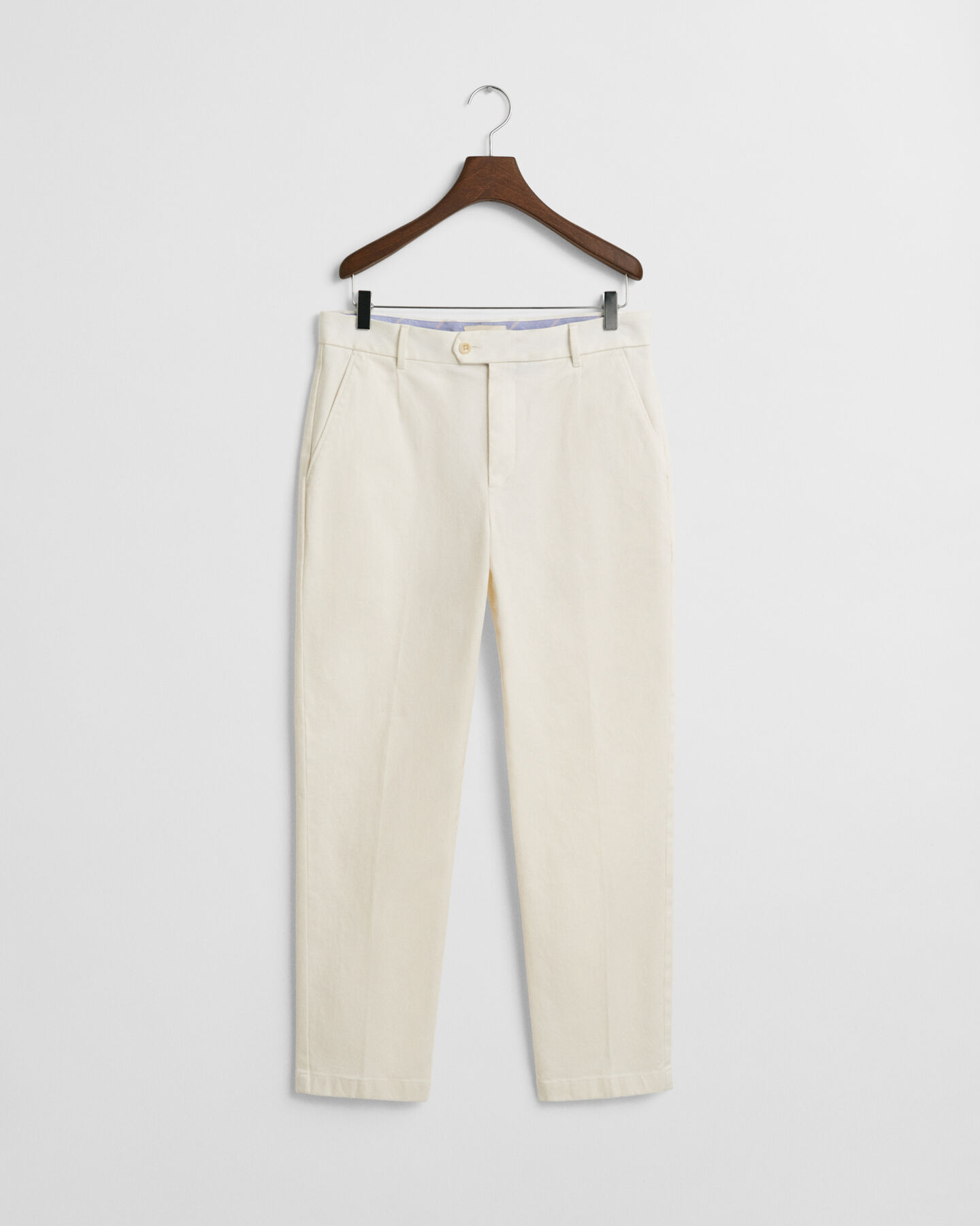 Slim Fit Tapered Cotton Twill Pants