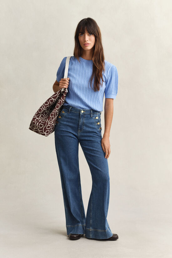 Cotton Short Sleeve Sweater