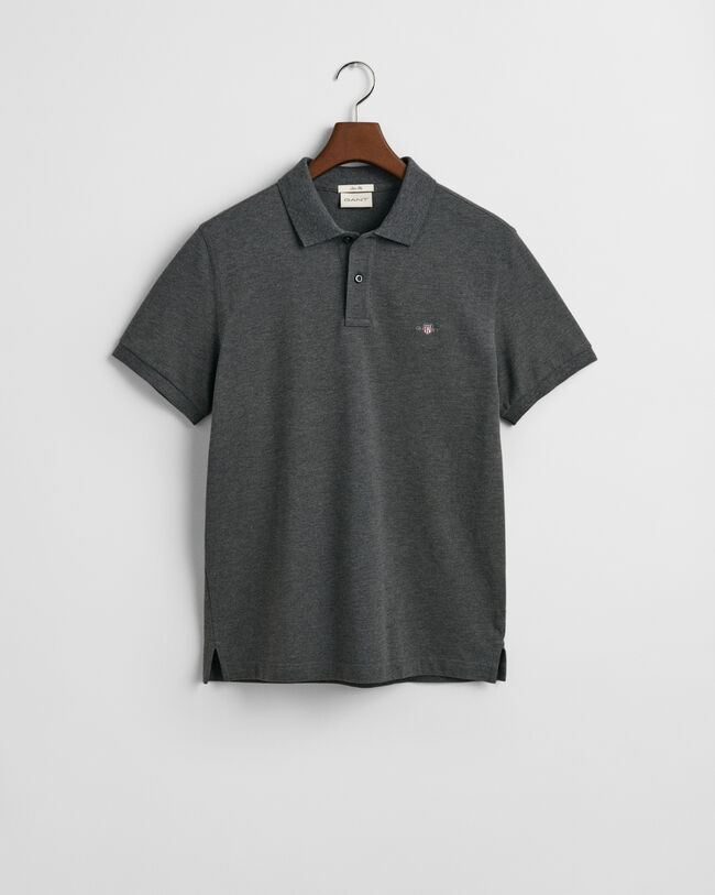 Slim Fit Shield Piqué Polo Shirt