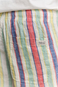 Striped Linen Shorts