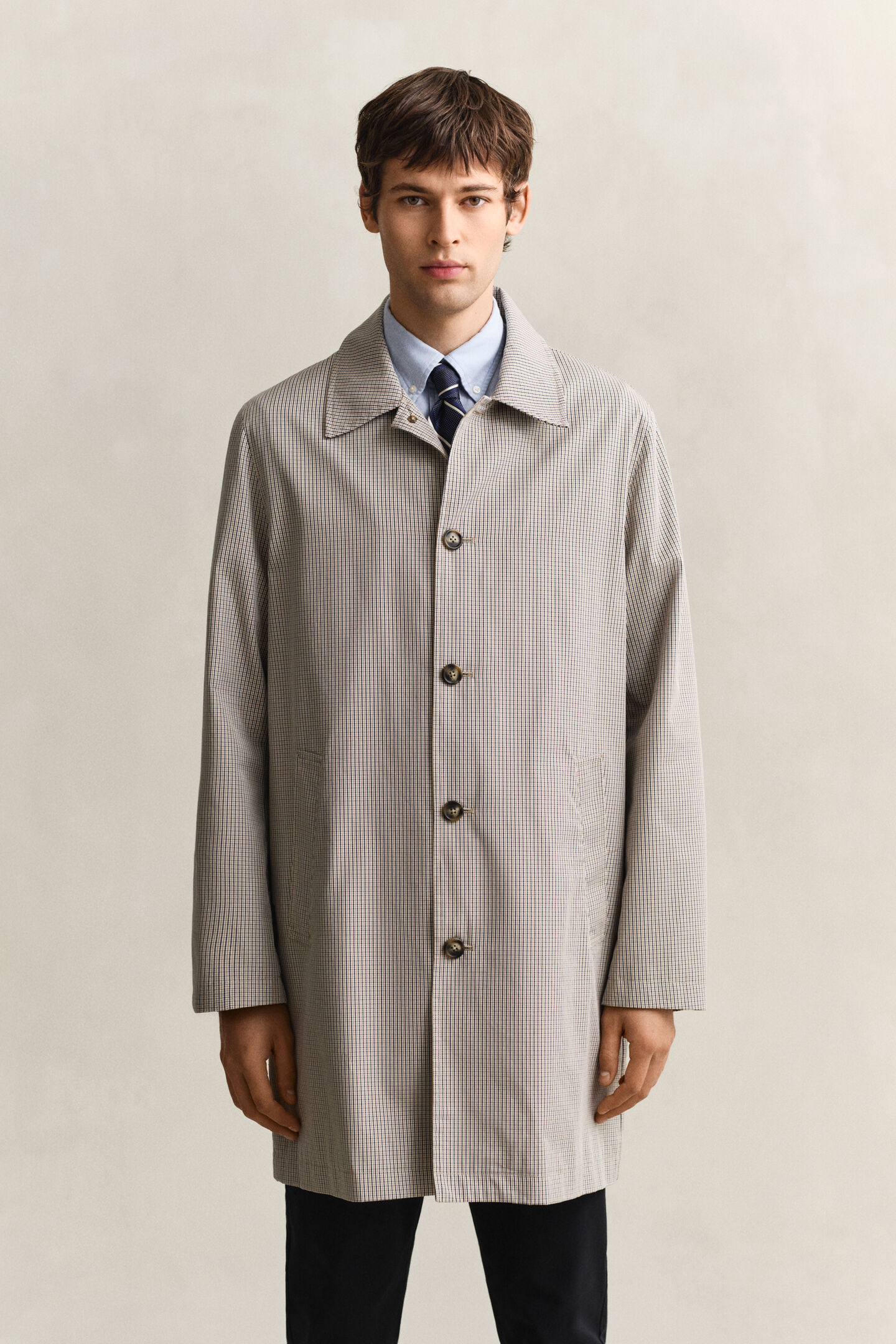Cotton Blend Car Coat