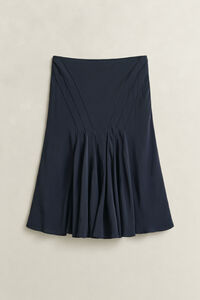 Bias Cut Flared Skirt