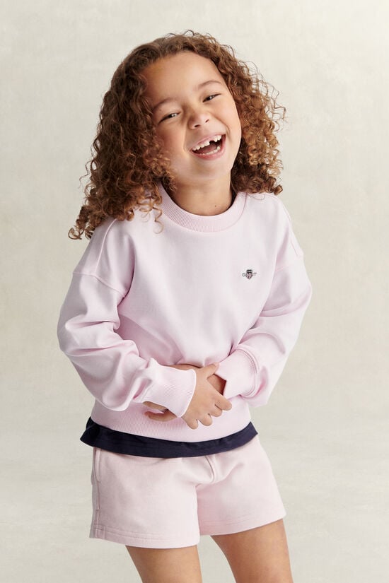 Girls Oversized Shield Sweatshirt