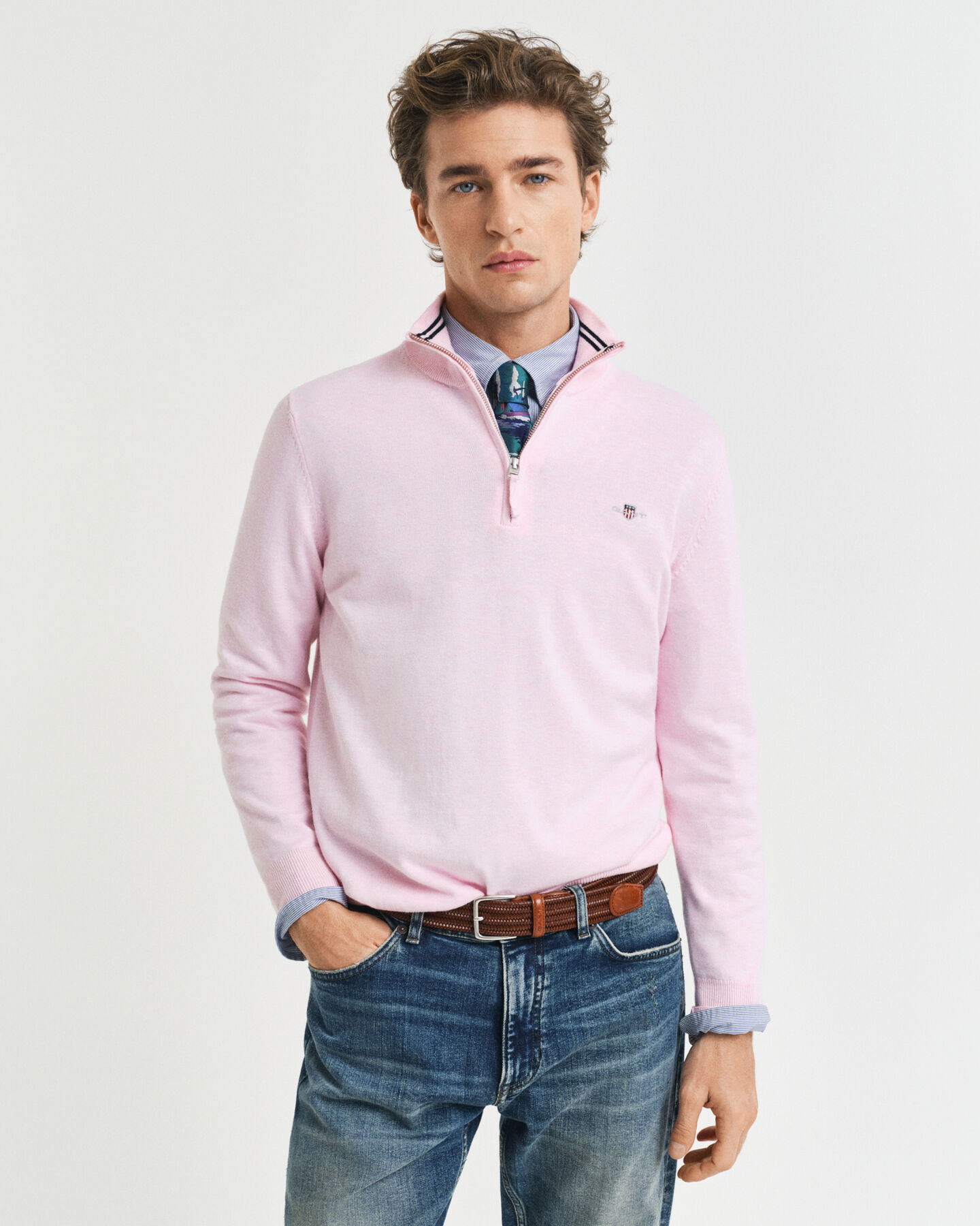 Classic Cotton Half-Zip Sweater