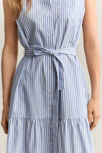 Sleeveless Striped Cotton Dress