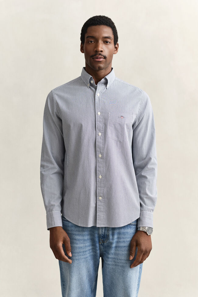 Banker Stripe Classic Poplin Shirt
